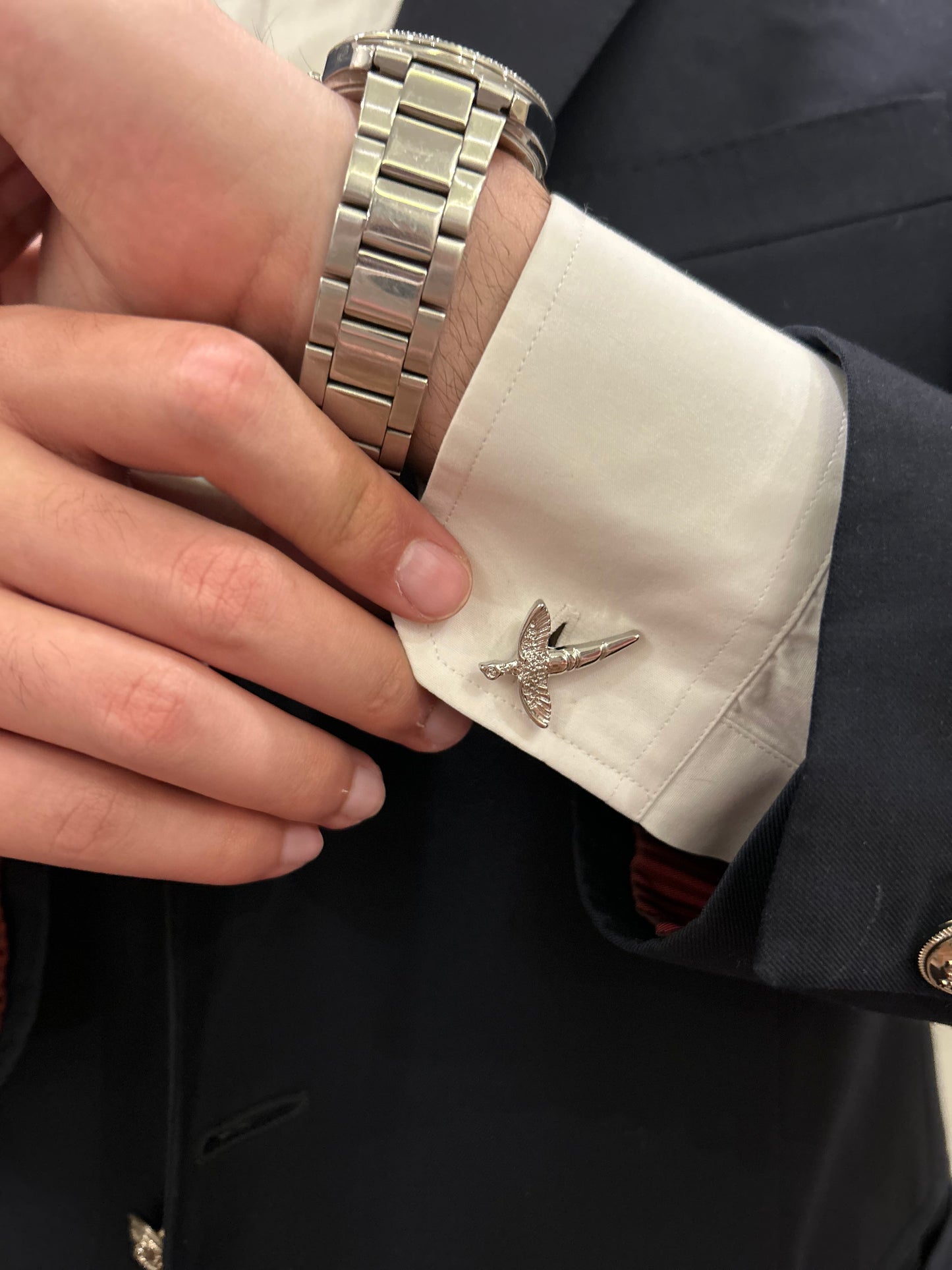 Silver Flight Cufflinks